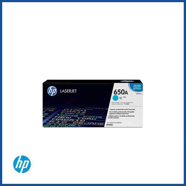 HP 650A (CE271A) Cyan Toner Cartridge